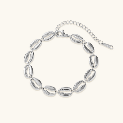 Shell Link Bracelet - Silver 
