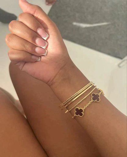 Ziri Radiant Bracelet- ORO Pietra Nero